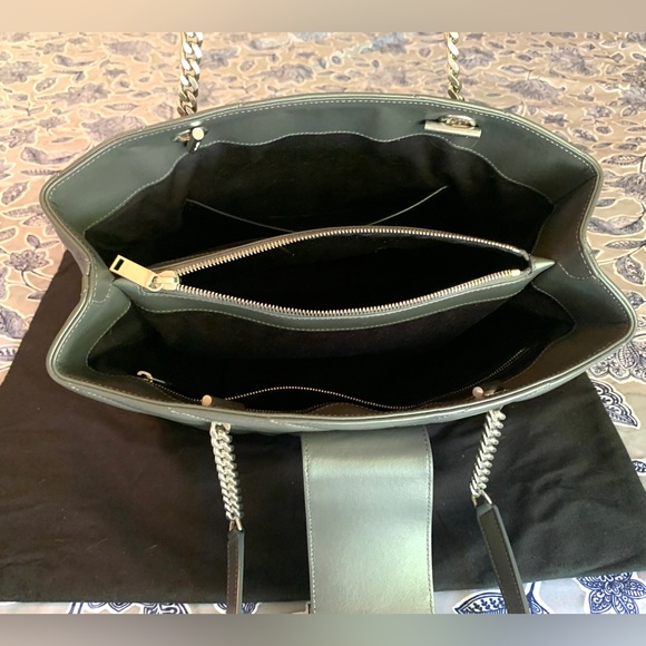 New! YSL Saint Laurent Loulou Matelassé "Y" Quilted Large Shopper Bag - Picture 6 of 13